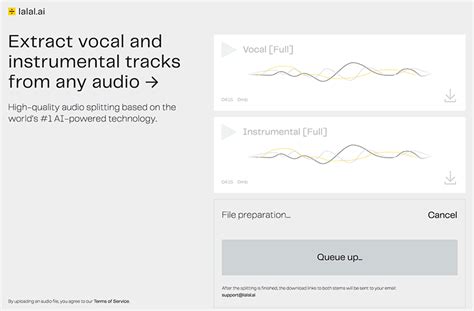 Lalal.ai is offering a new online solution for separating vocals from .